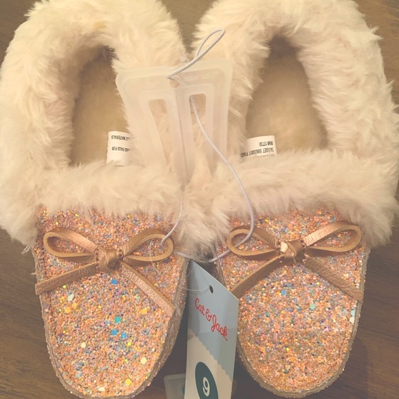 Cat & Jack Other - Toddler Girls' Medora Moccasin Slippers sz 9 NEW